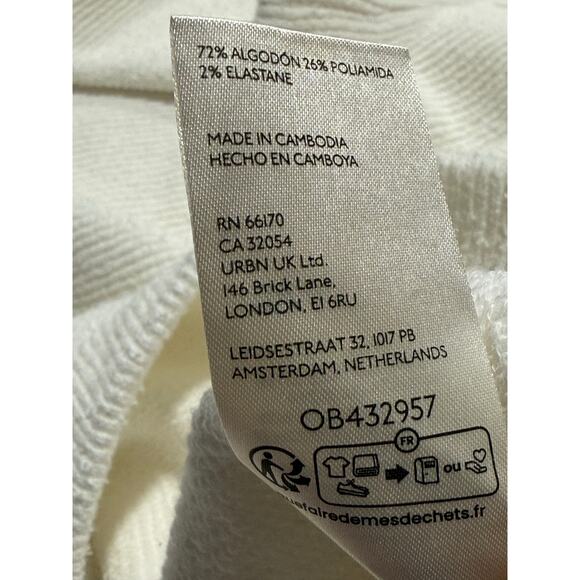 Free People Ottoman Sweater Mock Neck Slouchy Tunic OB432957 Womens Large White - Picture 10 of 11